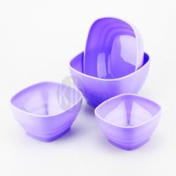 現代紋方型餐碗（4件套）